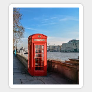 Red telephone box Sticker